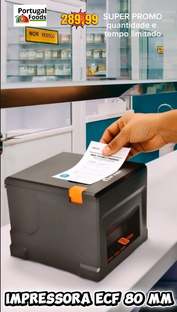 Impressora Térmica 58mm/80mm USB Não Fiscal com Guilhotina –Restaurante, Ifood, Delivery e Recibos. MENOR PRECO E A MAIS VENDIDA.