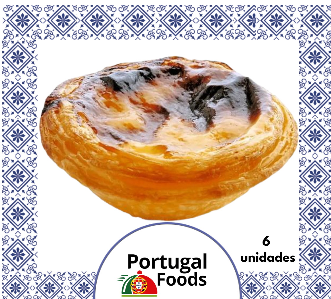 PASTEL DE NATADAS MORANGO (6 UNIDADES)