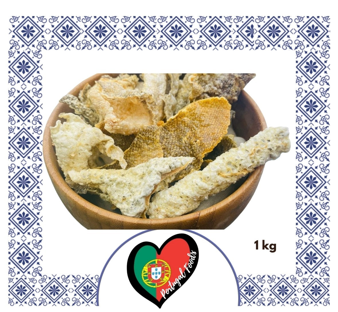 PELE DE BACALHAU SALGADA IN NATURA ( 1 kg )