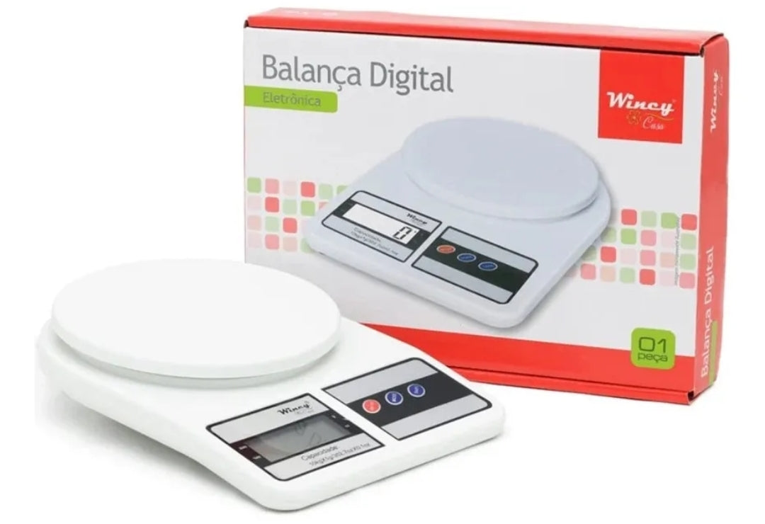 Balança Digital Eletrônica Cozinha Alta Precisão 10 kg Cor Branco. MENOR PREÇO E O MAIS VENDIDO
