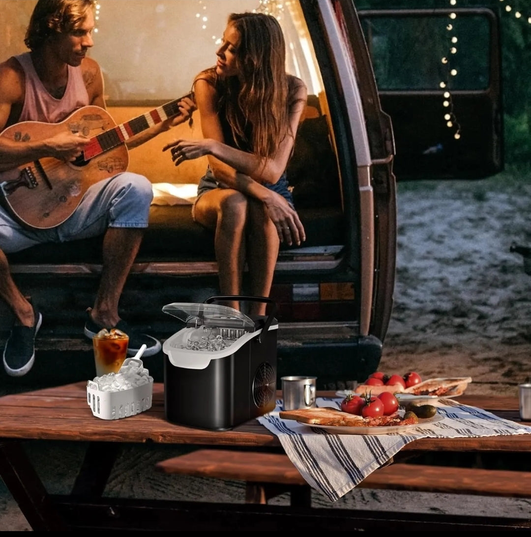 Máquina de Gelo Eficiente Rápida 2 Tipo de Cubo Ice Portatil. MENOR PREÇO E O MAIS VENDIDO.