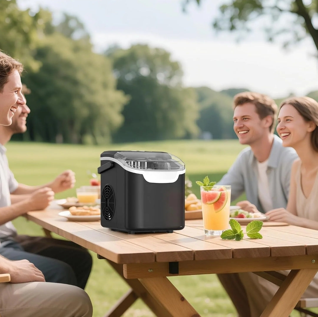 Máquina de Gelo Eficiente Rápida 2 Tipo de Cubo Ice Portatil. MENOR PREÇO E O MAIS VENDIDO.