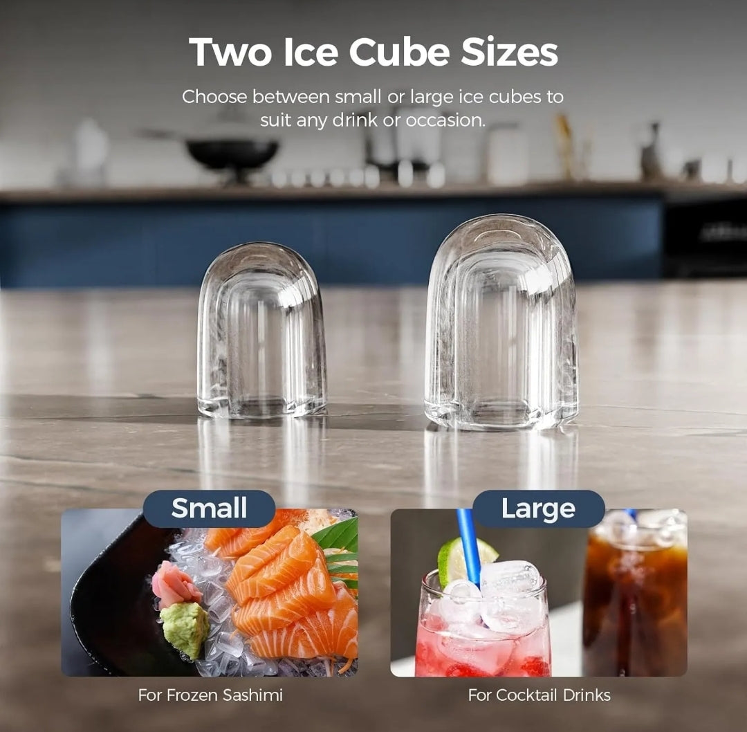 Máquina de Gelo Eficiente Rápida 2 Tipo de Cubo Ice Portatil. MENOR PREÇO E O MAIS VENDIDO.