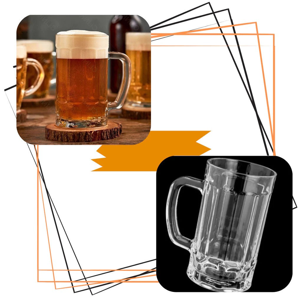 Kit 6 Caneca de Chopp e Cerveja Vidro. MENOR PREÇO E A MAIS VENDIDA.