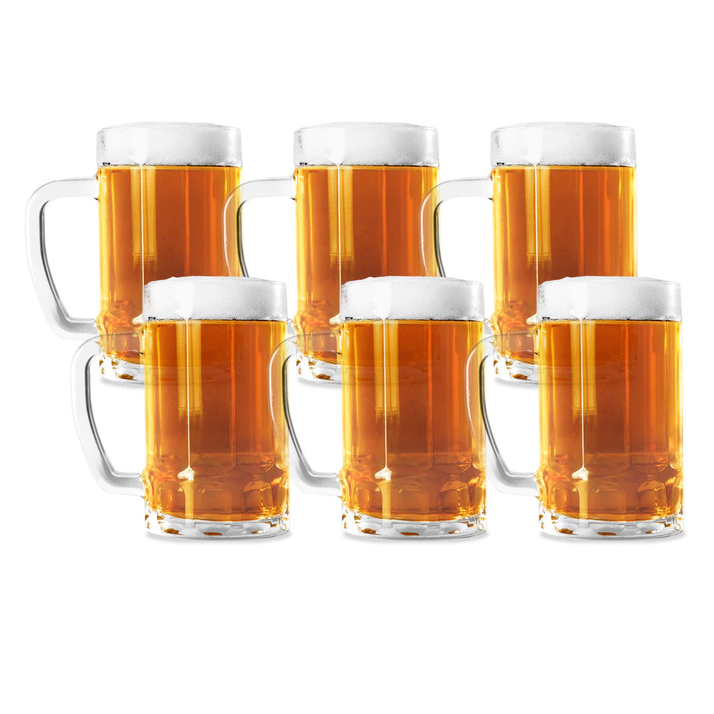 Kit 6 Caneca de Chopp e Cerveja Vidro. MENOR PREÇO E A MAIS VENDIDA.